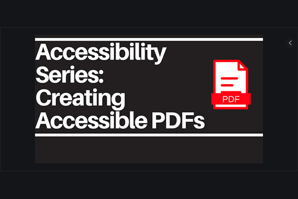 Learning About Accessible PDFs Learning About Accessible PDFs