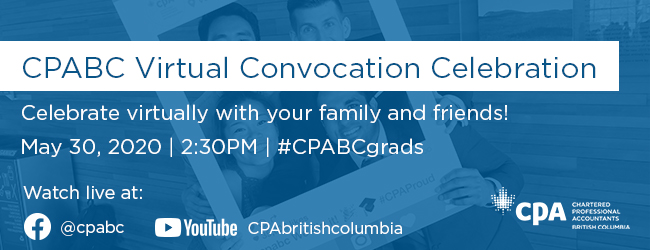 Join CPABC’s Virtual Convocation Celebration on May 30