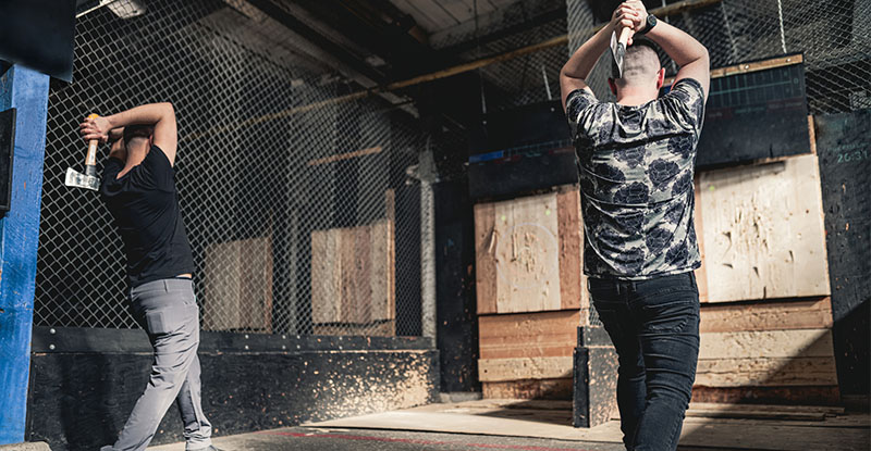 Tri-Cities Ridge Meadows Chapter - Axe Throwing at Urban Axe