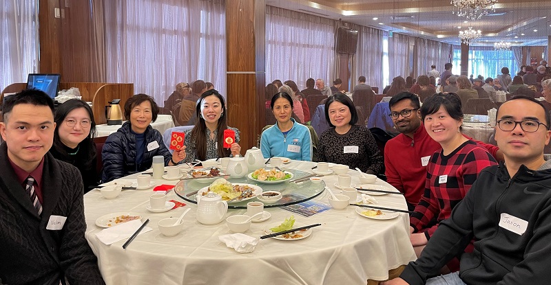 Attendees at Lunar New Year Event enjoying brunch