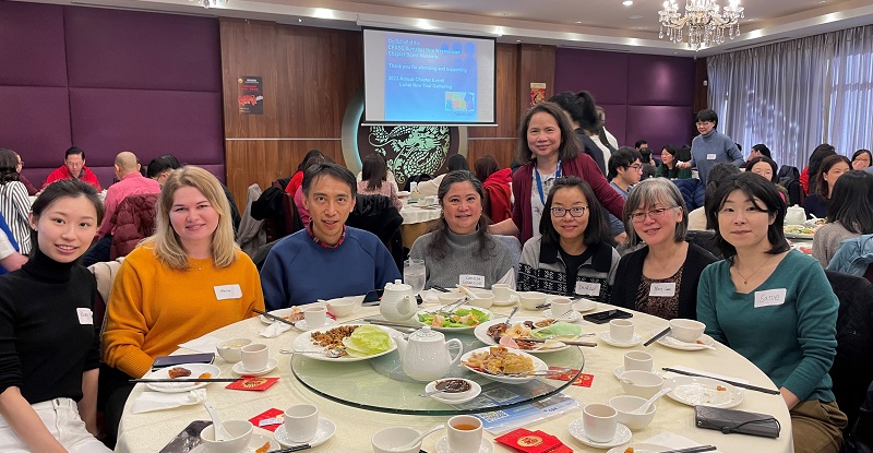 Attendees at Lunar New Year Event enjoying brunch