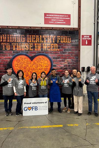 Attendees at Greater Vancouver Food Bank