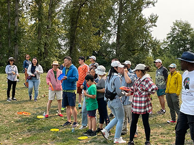 Attendees at Summer BBQ Event