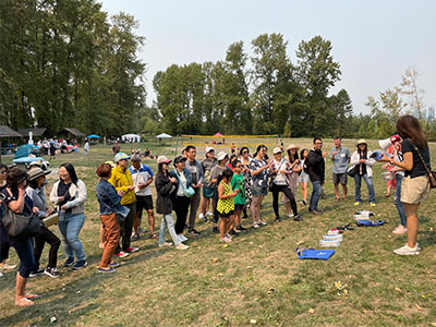 Attendees at Summer BBQ Event