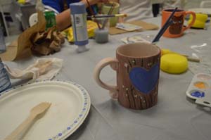 Members painted item at Burnaby/New Westminster Chapter Paint Afternoon Social