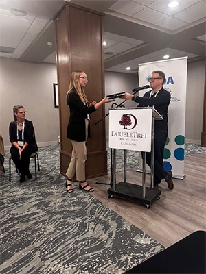 Kamloops Standing Ovation Event Attendee Receiving a Prize