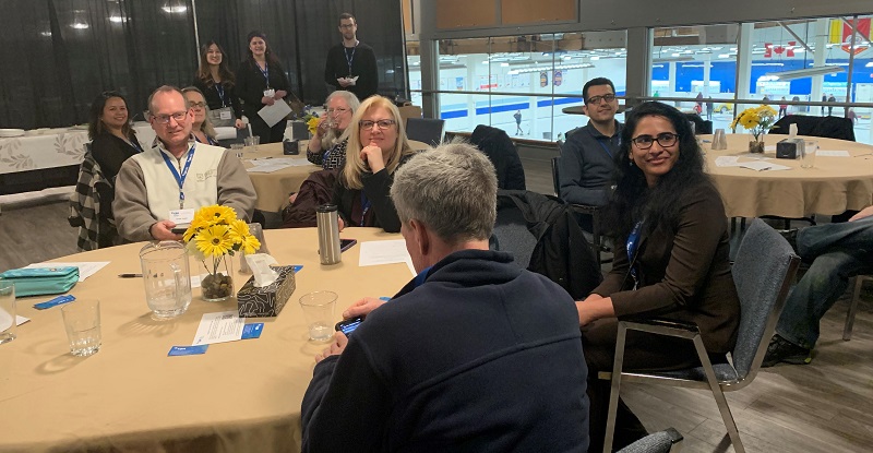 Attendees enjoying the Kamloops Cariboo Chapter member social