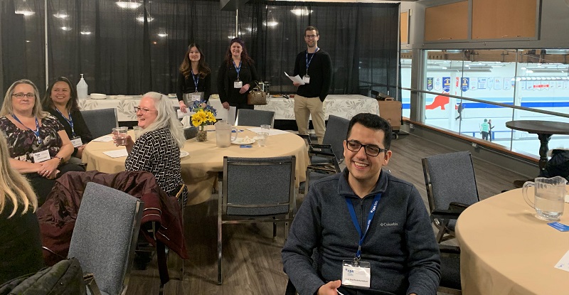 Attendees enjoying the Kamloops Cariboo Chapter member social