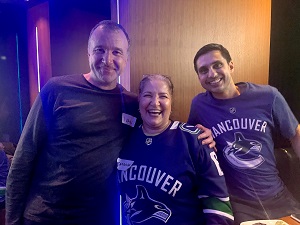 Attendees at North Shore/Sunshine Coast Chapter Canucks Hockey Event