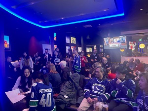 Attendees at North Shore/Sunshine Coast Chapter Canucks Hockey Event