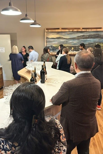 Attendees at Wine Tasting Event