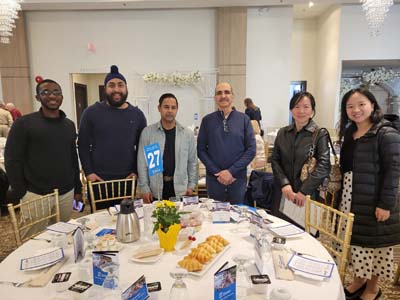 Surrey/Langley/North Delta Chapter members at the Breakfast with the Bank event