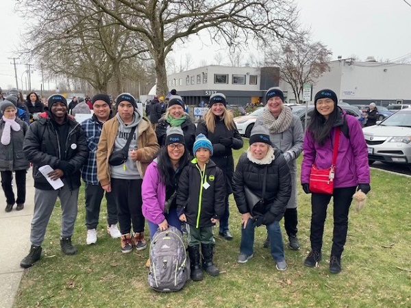 Group Photos of CPA Chapter Attendees at the Coldest Night of the Year Walk event