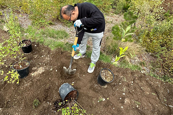 Attendee at ReLeaf Tree Planting