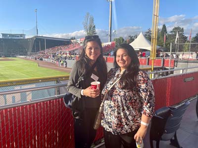 Attendees at Vancouver Chapter Baseball Event