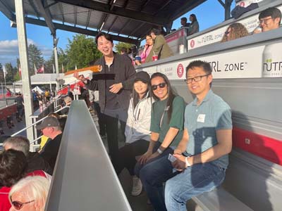 Attendees at Vancouver Chapter Baseball Event