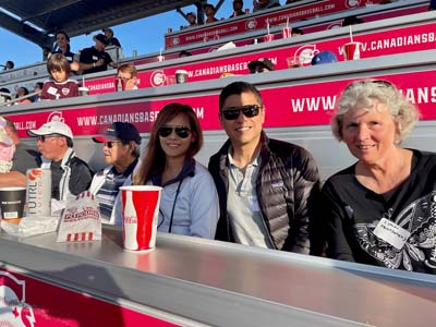 Attendees at Vancouver Chapter Baseball Event