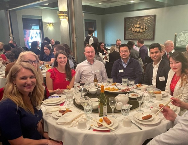 Chapter members and guests enjoying dinner at the Victoria Southern Vancouver Island Chapter Lunar New Year Dinner and Auction