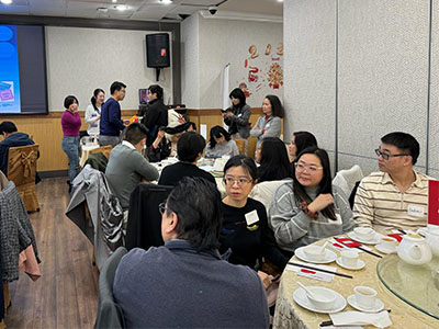 Attendees Wait for their Food!