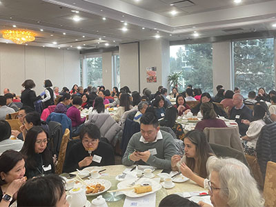 Attendees Busy With Their Lunar New Year Feast!