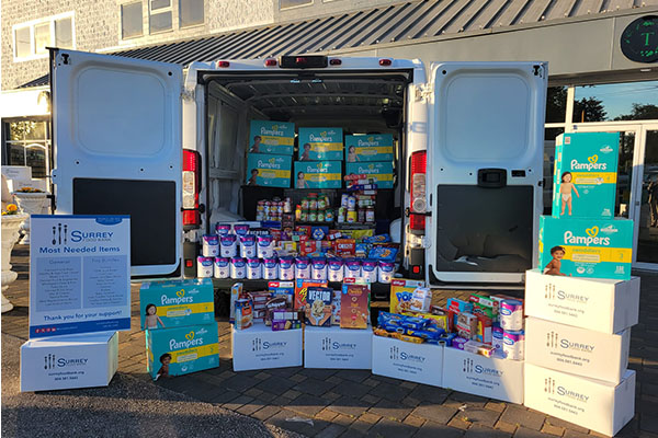 Items Collected for the Surrey Food Bank