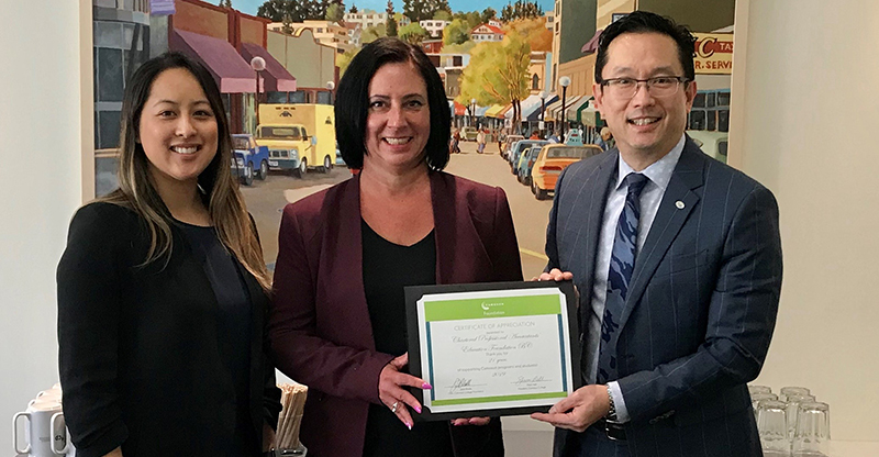CPAEF Recognized by Camosun College for 21 Years of Giving