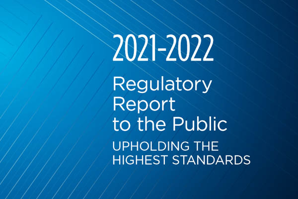 Regulatory Report to the Public, 2021-2022