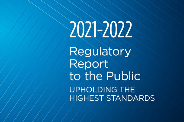 Report to the Public Regulatory Report to the Public, 2021-2022