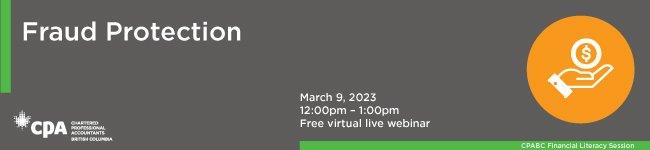 Fraud Protection. March 9, 2023. 12pm PST. Free virtual live webinar. 