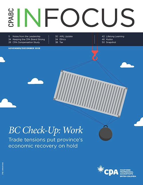 Cover image CPABC in Focus November/December 2025