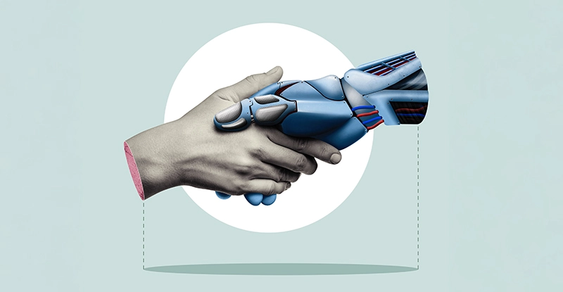 Artificial intelligence and robotics, concept