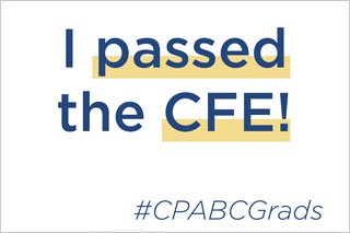 I passed the CFE! #CPABCGrads