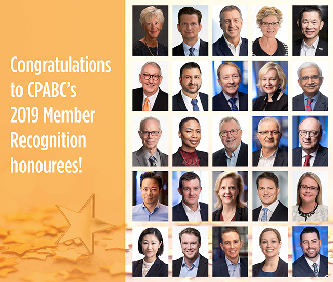 CPABC 2019 Member Recognition Award Recipients